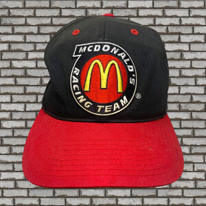 Vintage 1998 McDonald's Racing Team Bill Elliott #94 Snapback Dad Hat Cap Black